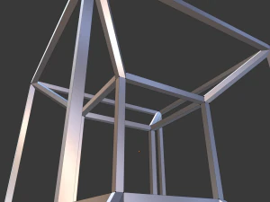 tesseract hypercube 3D Model