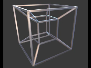 tesseract hypercube 3D Model