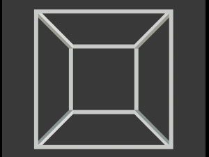 tesseract hypercube 3D Model