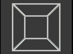 tesseract hypercube 3D Model