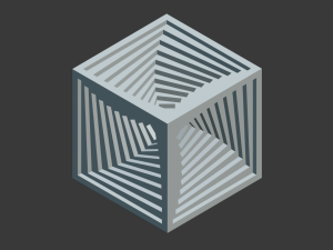 inner spiral vortex cube Modelo de Impressão 3D