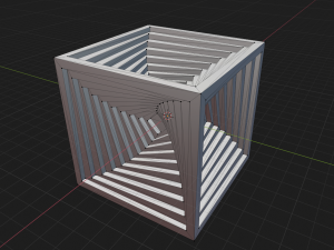 inner spiral vortex cube Modelo de Impressão 3D