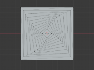 inner spiral vortex cube Modelo de Impressão 3D