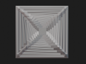 inner spiral vortex cube Modelo de Impressão 3D