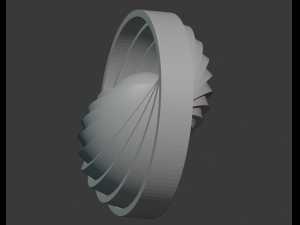 sphere with rotated concentric rings 3D 프린트 모델