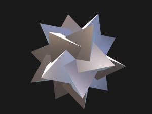 5 tetrahedron star shaped icosahedron dodecahedron 3D Print Model