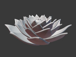 lotus spiral water lily 3D Print Model