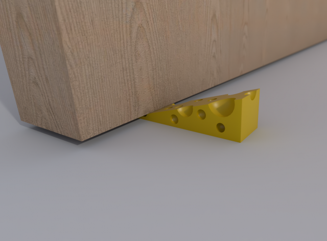 cheese door stopper 3D 打印模型 .c4d .max .obj .3ds .fbx .stl .blend 