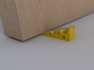 cheese door stopper Modelo de Impressão 3D