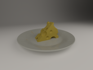 cheese plate 3D Model