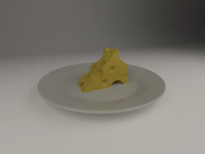 チーズプレート 3Dモデル