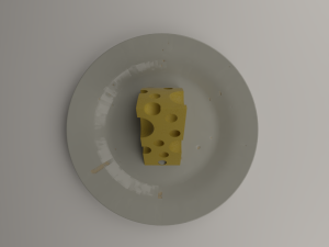cheese plate 3D Model