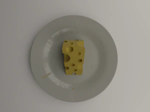 cheese plate 3D Model