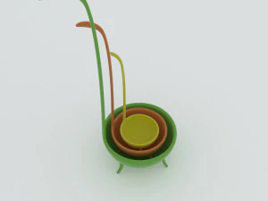 cucharones y cucharas de dinosaurio 3D Model