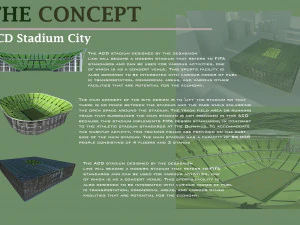 estádio estrutural Modelo 3D