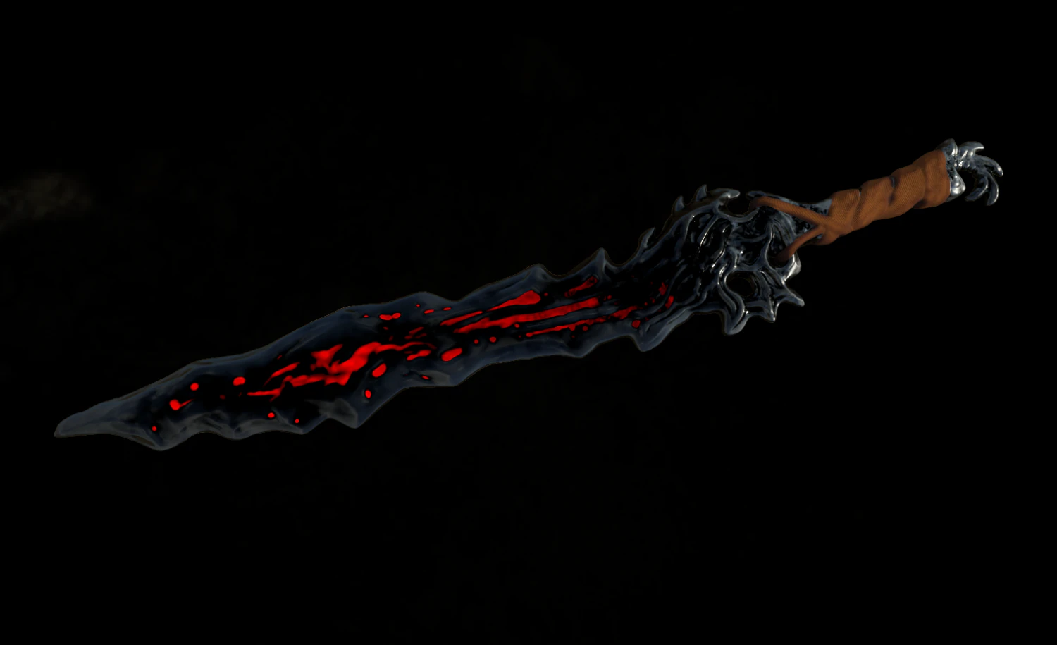 demon sword 3D Model .c4d .max .obj .3ds .fbx .stl .blend 
