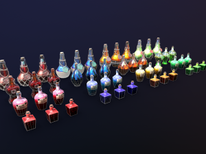 potion pack 3D 模型