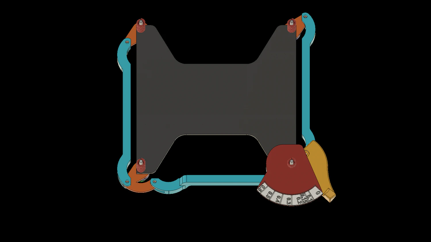 adjustable build plate for 3d printer 3d print model 3D Print Model .c4d .max .obj .3ds .fbx .stl .blend 