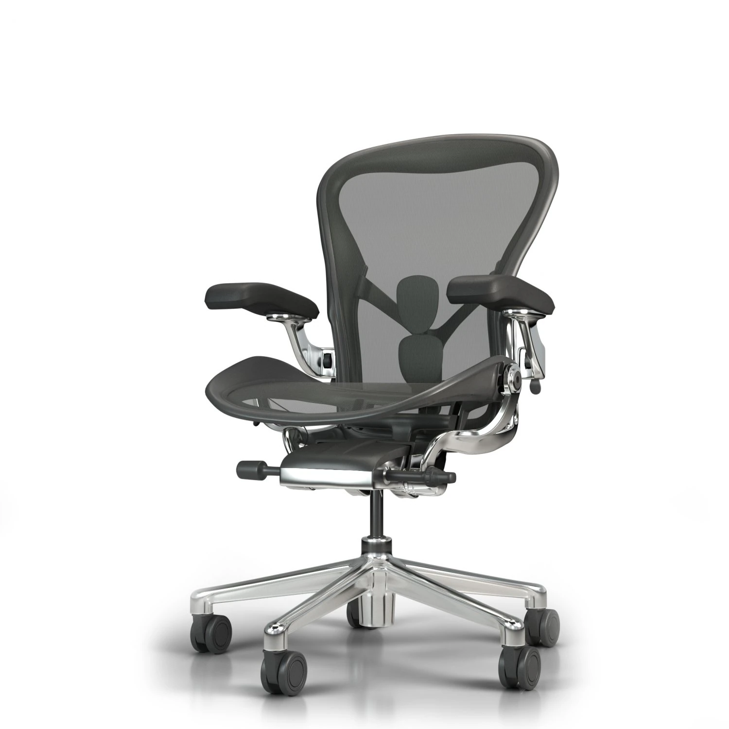 herman miller - aeron office chair 3D Model .c4d .max .obj .3ds .fbx .stl .blend 
