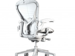 herman miller - aeron office chair 3D मॉडल