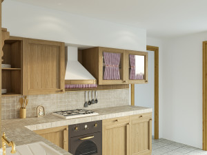 mountain kitchen calasella Modelo 3D