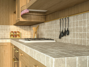 mountain kitchen calasella Modelo 3D