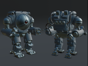sci-fi assault eye robot 3D Model