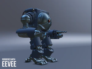 sci-fi assault eye robot 3D Model