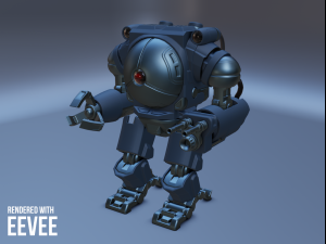 sci-fi assault eye robot 3D Model