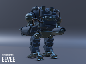 sci-fi assault eye robot 3D Model