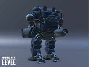 sci-fi assault eye robot 3D Model