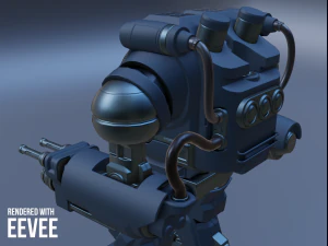 sci-fi assault eye robot 3D Model