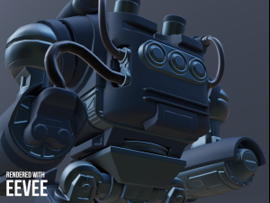 sci-fi assault eye robot 3D Model