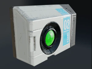 sci-fi keycard and scanner for doors 3D Model