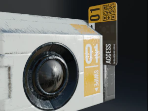 sci-fi keycard and scanner for doors 3D Model