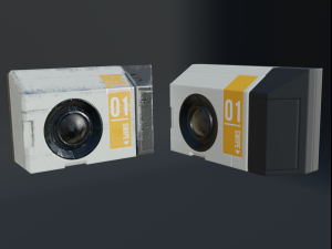 sci-fi keycard and scanner for doors Modèle 3D