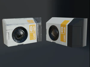 sci-fi keycard and scanner for doors 3D Model