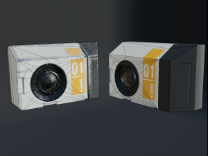 sci-fi keycard and scanner for doors Modèle 3D