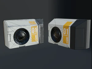 sci-fi keycard and scanner for doors 3D Model