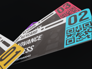 sci-fi keycard and scanner for doors Modèle 3D