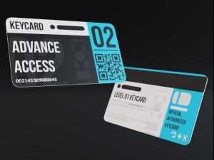 sci-fi keycard and scanner for doors Modèle 3D