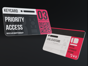 sci-fi keycard and scanner for doors Modèle 3D