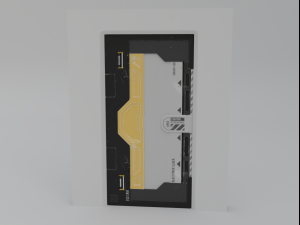 sci-fi slider door 3D Model