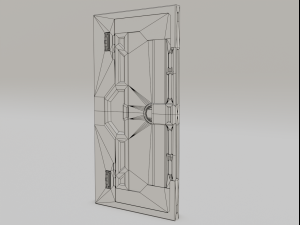 sci-fi slider door 3D Model