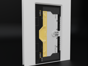 sci-fi slider door Modelo 3D
