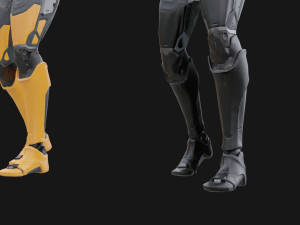 Assault Robot Rigged 3D Model