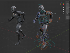 Assault Robot Rigged 3D Model