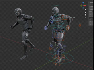 Assault Robot Rigged 3D Model