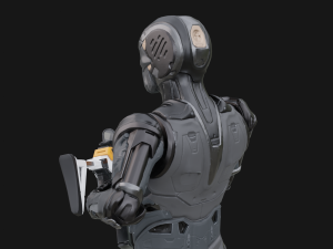 Assault Robot Rigged 3D Model