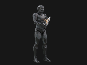 Assault Robot Rigged 3D Model